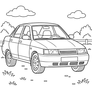 VAZ-2110 1995–2009 Ausmalbild