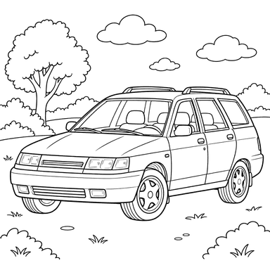 VAZ-2111 (1998–2009) Ausmalbild