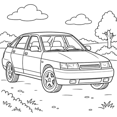 VAZ-2112 1999–2009 Ausmalbild
