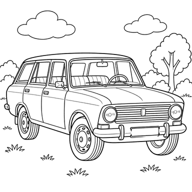 IZH-2125 Kombi (1972–1997) Ausmalbild