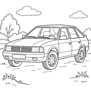 Moskvich-2141 Svyatogor Ausmalbild