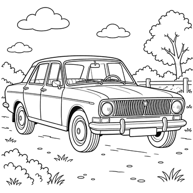 GAZ-24-10 Wolga (1985–1992) Ausmalbild