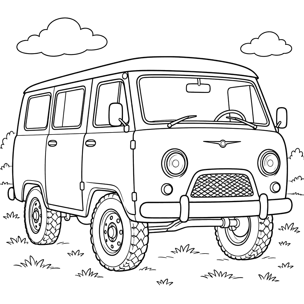 UAZ-450 (1958–1965) Ausmalbild