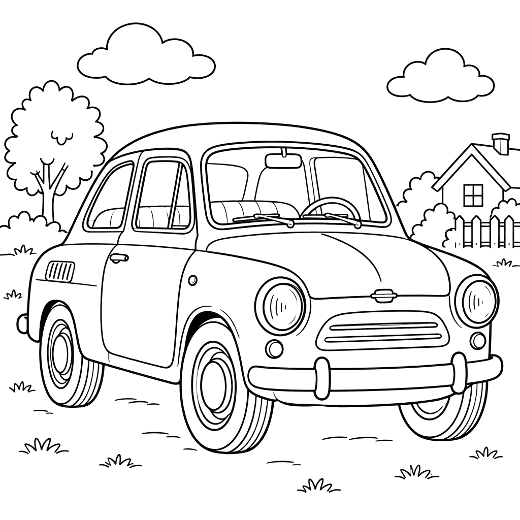 Dibujo para colorear ZAZ-965 «Запорожец» 1960–1969