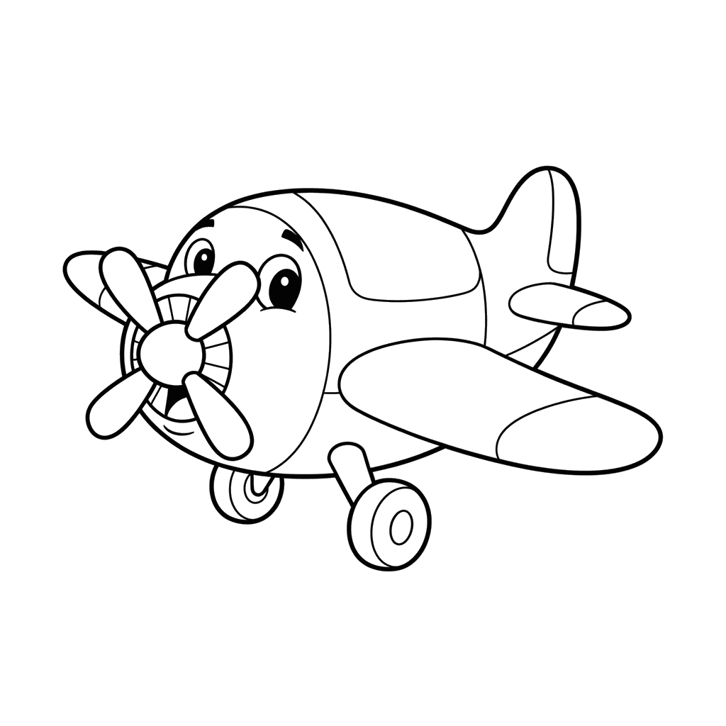 Flugzeug Ausmalbild