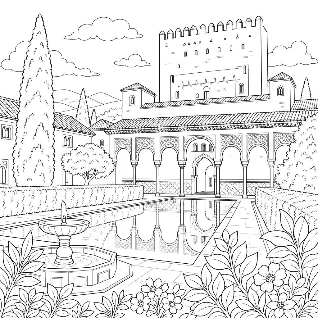 Palácio de Alhambra na Espanha