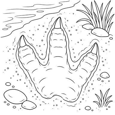 Alligator Track in the Sand