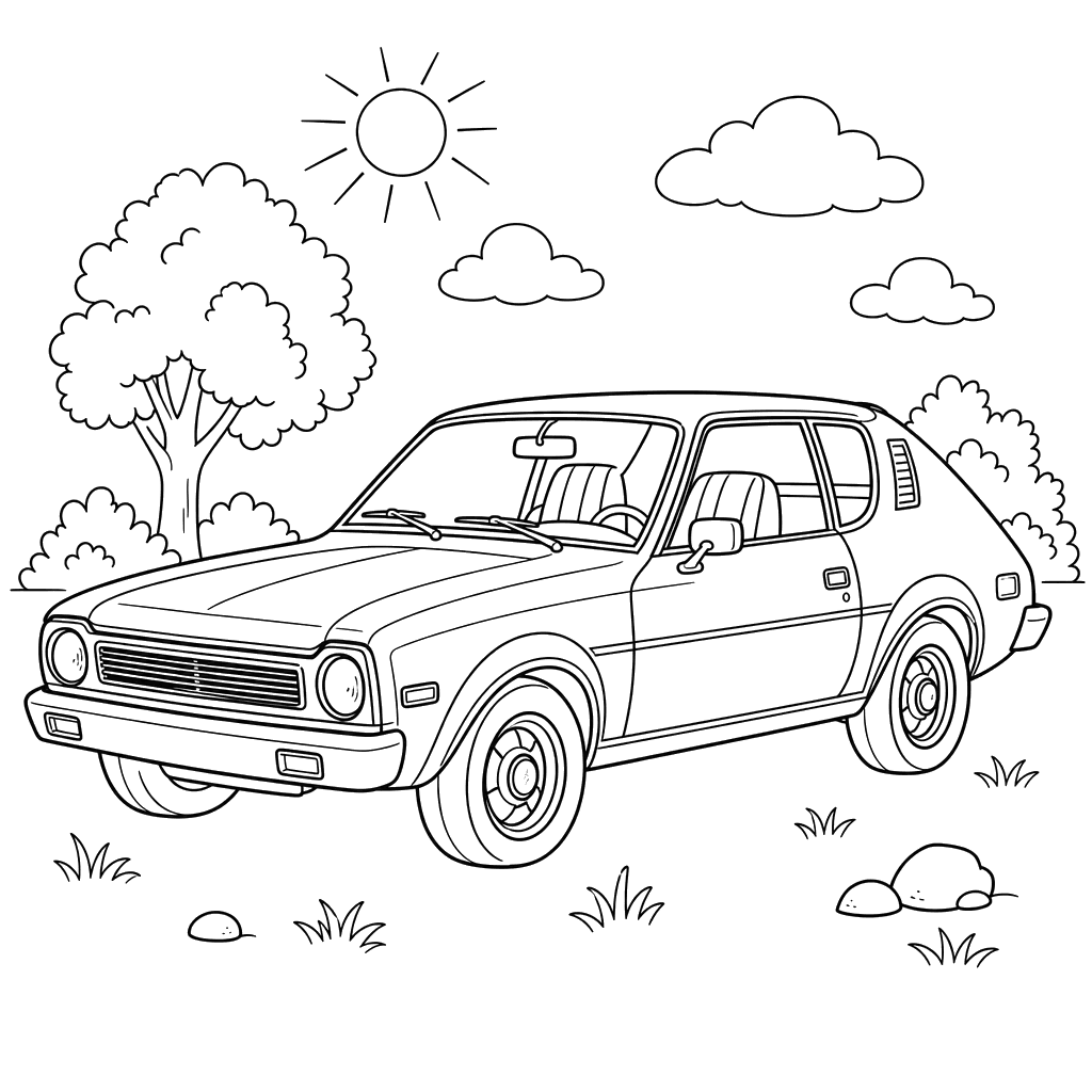 Раскраска Машина AMC Gremlin
