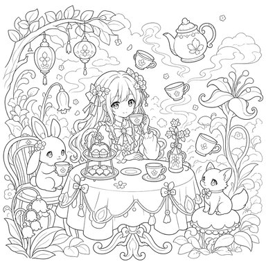 Goûter magique style anime