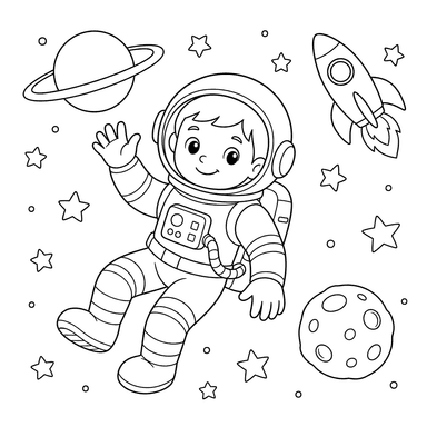 Astronaut in Space Suit