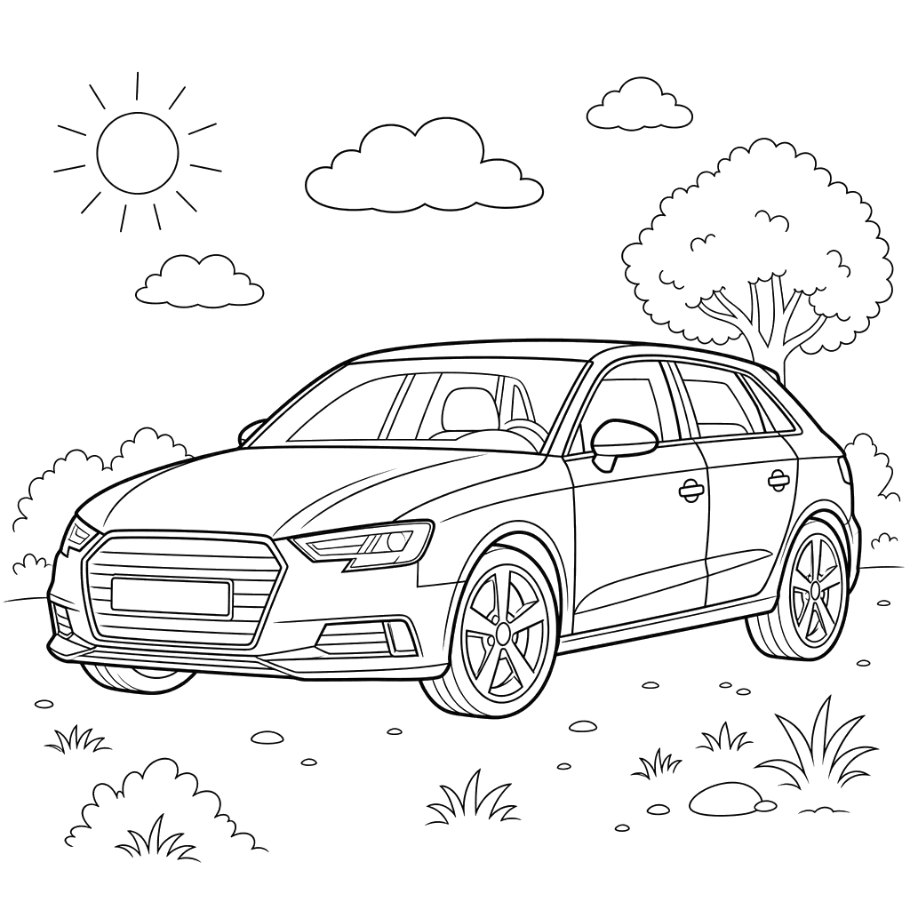 Coloriage Audi A3