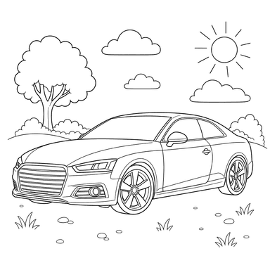 Audi A5 Ausmalbild
