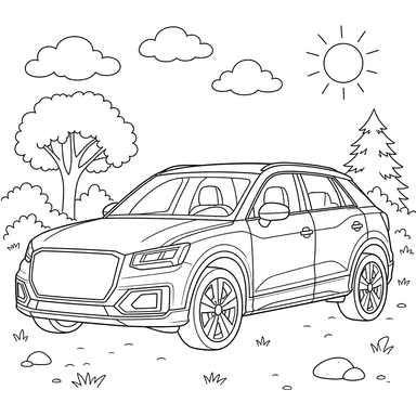 Coloriage Audi Q2