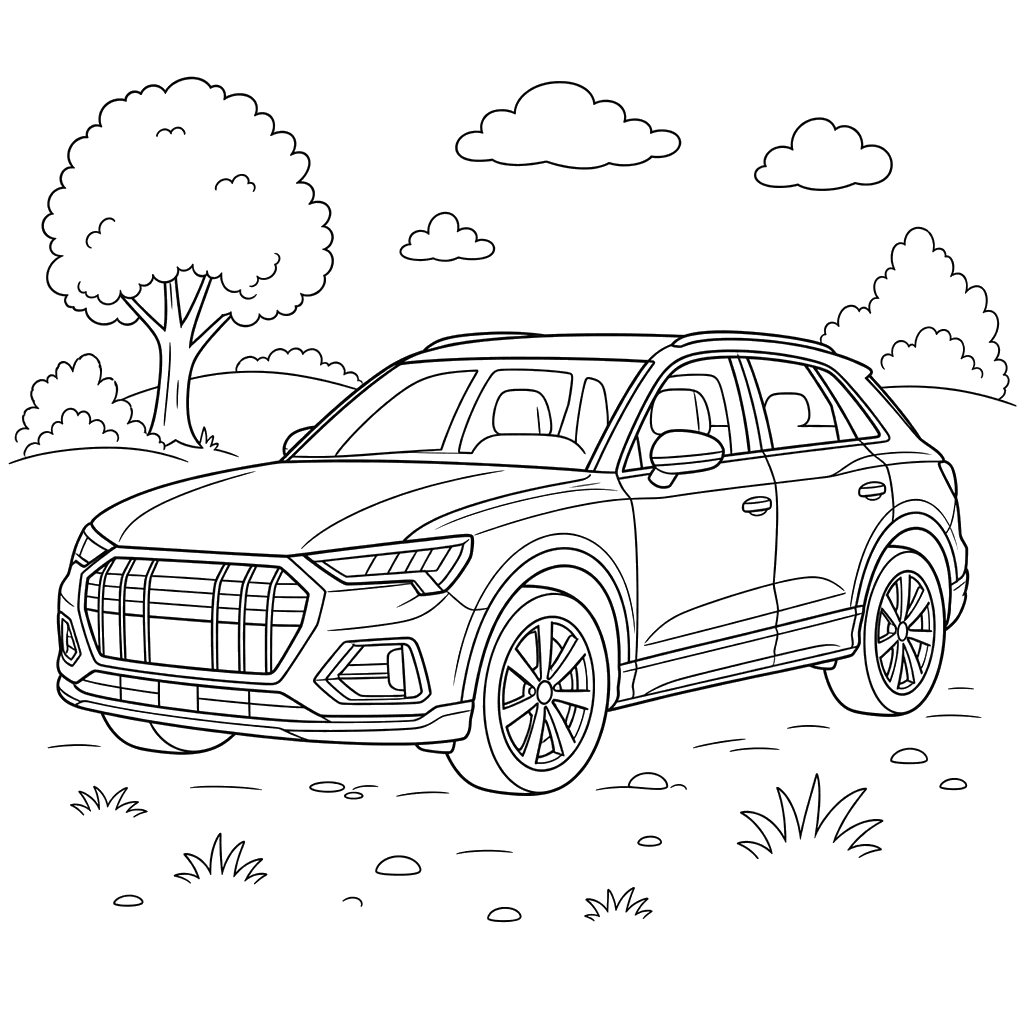 Desenho para colorir de Audi Q3