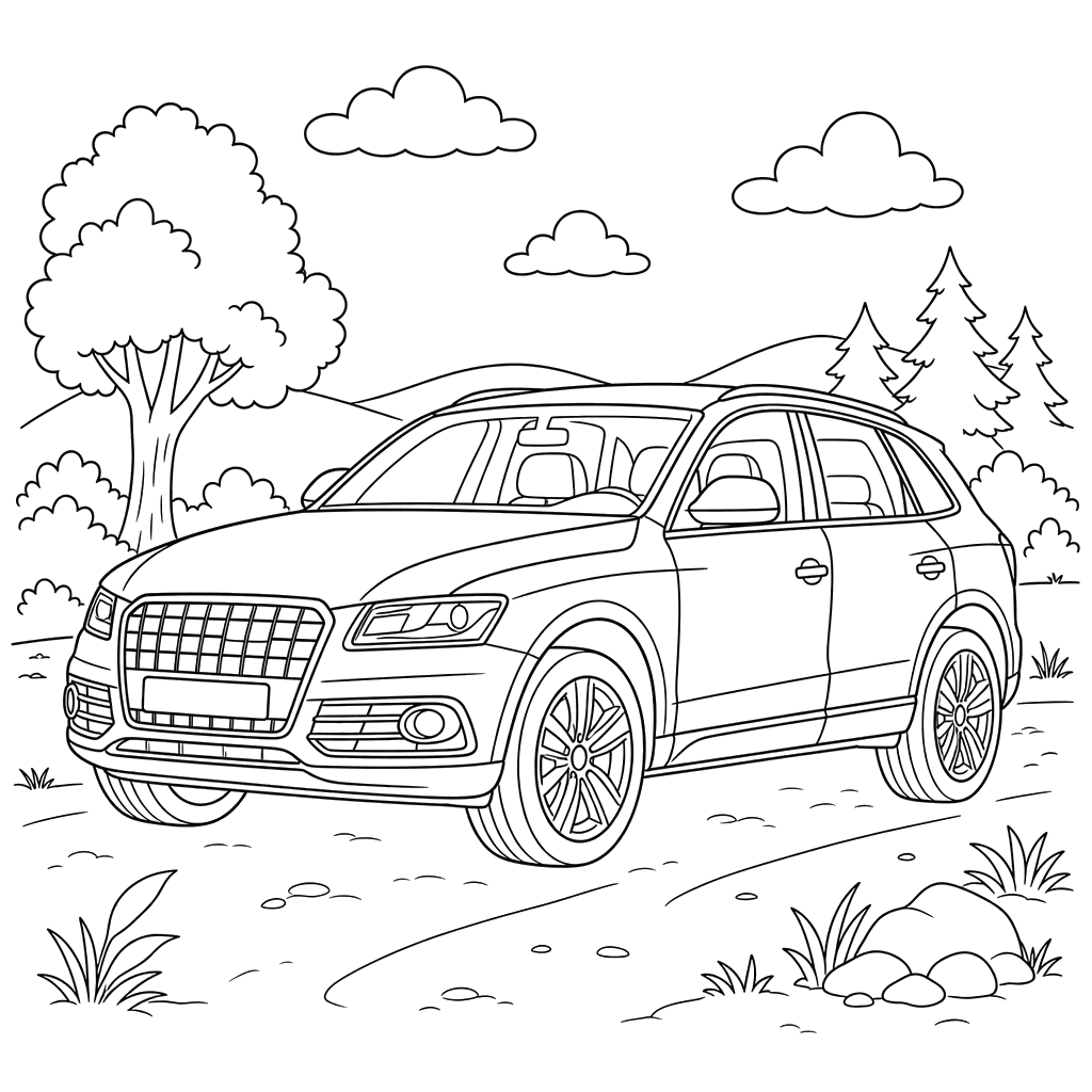Desenho do Audi Q5 para Colorir