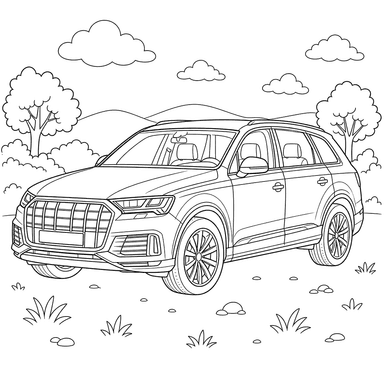 Coloriage Audi Q7
