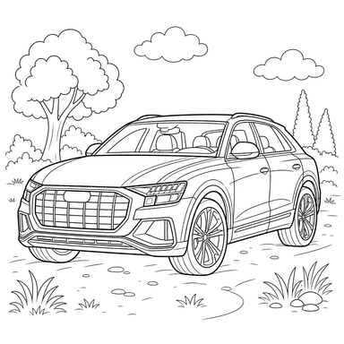 Coloriage Audi Q8