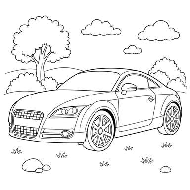 Audi TT Ausmalbild