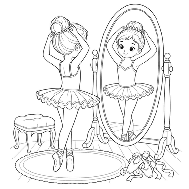 Ballerina at the Mirror