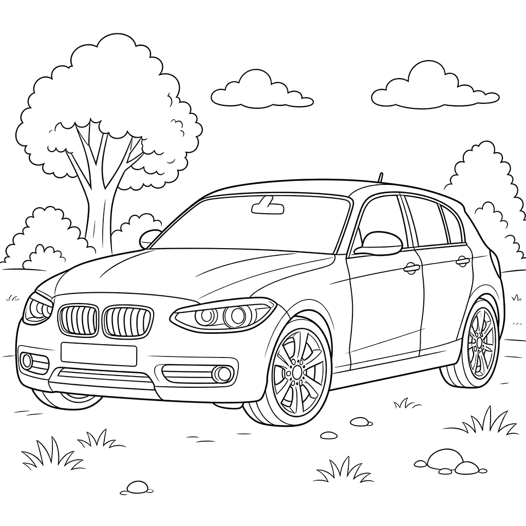 Desenho para colorir do BMW Série 1