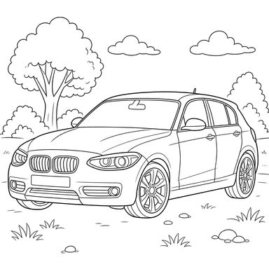 BMW 1er Ausmalbild