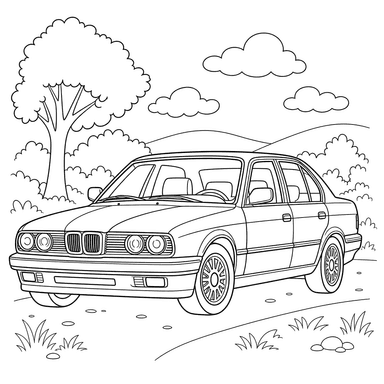 BMW 3er Ausmalbild