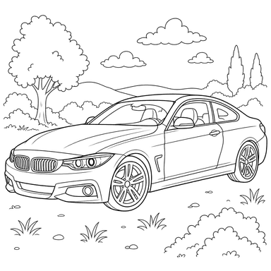 Dibujo para colorear de BMW Serie 4