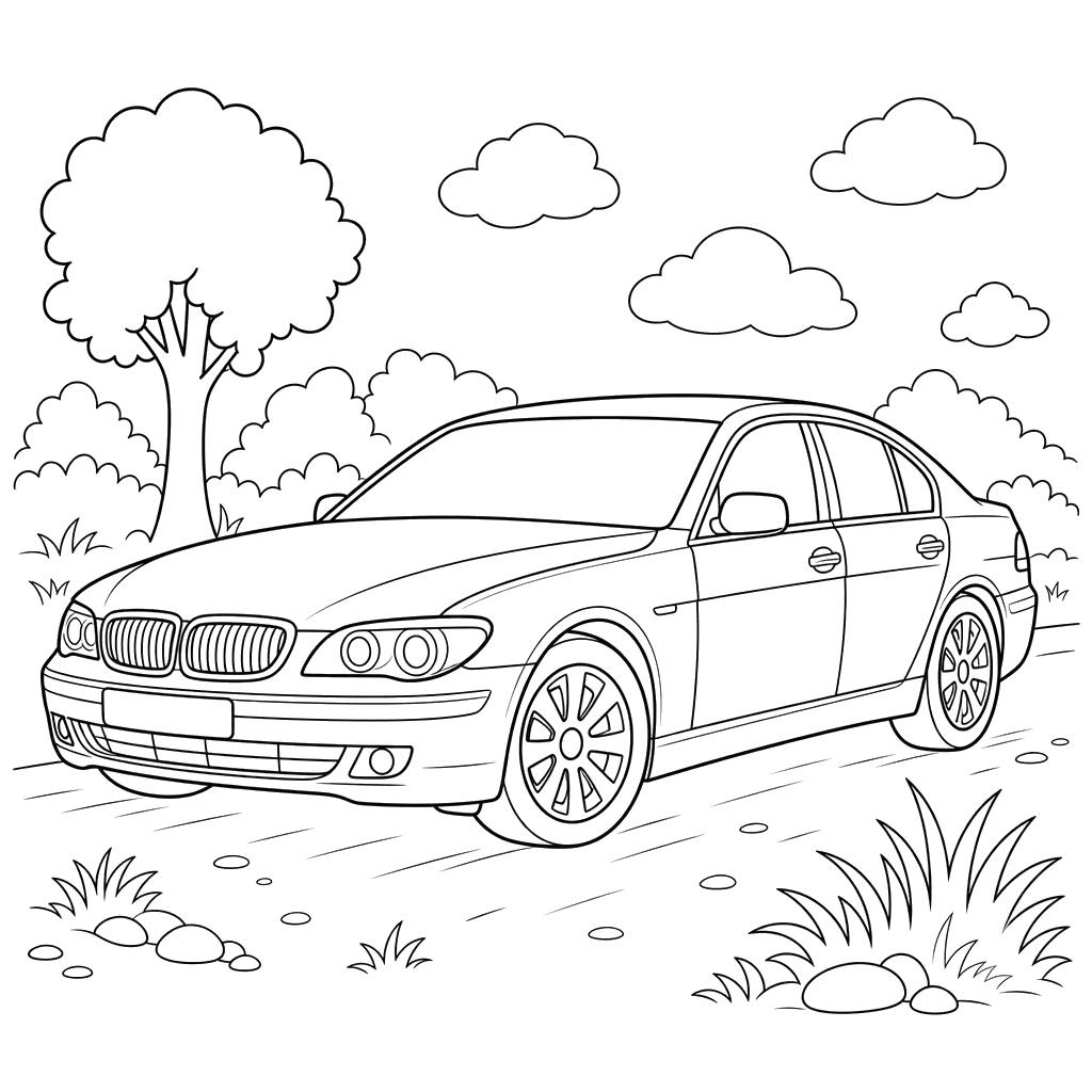 Desenho do BMW Série 5 para Colorir