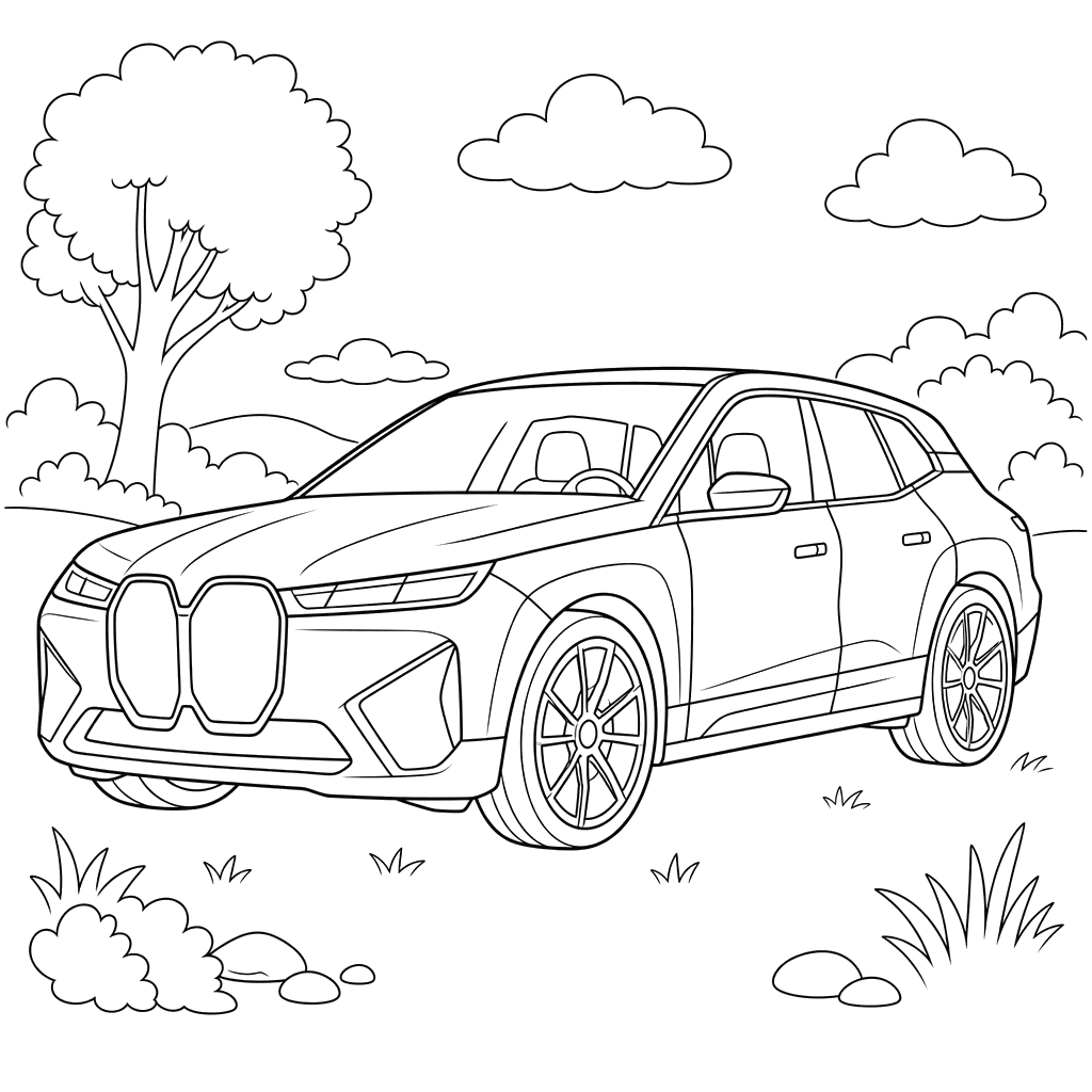 Desenho para Colorir do BMW iX
