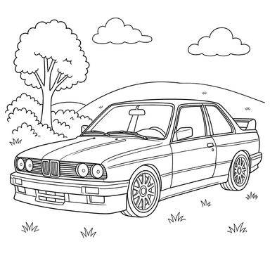 BMW M3 Ausmalbild