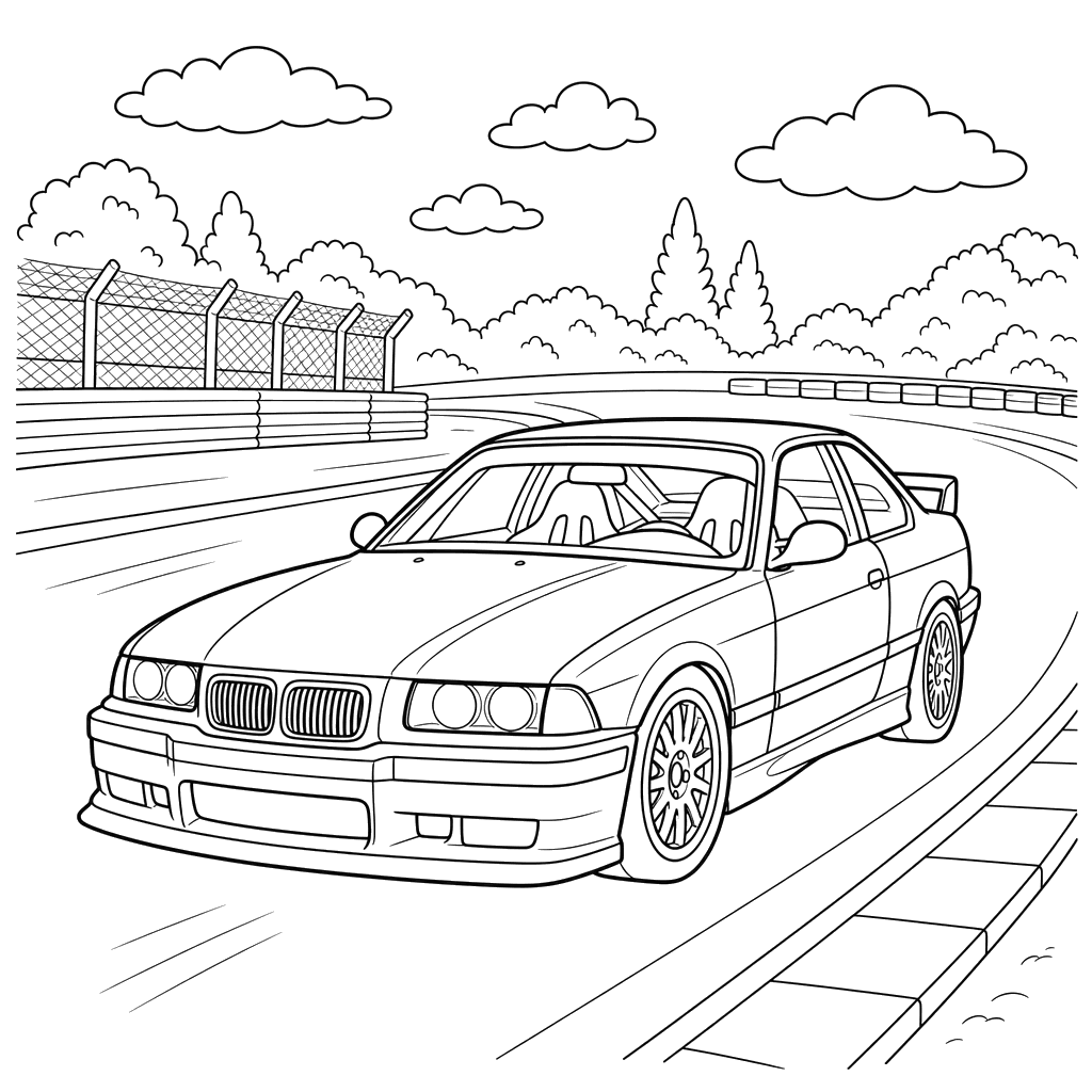 BMW M3 auf der Rennstrecke