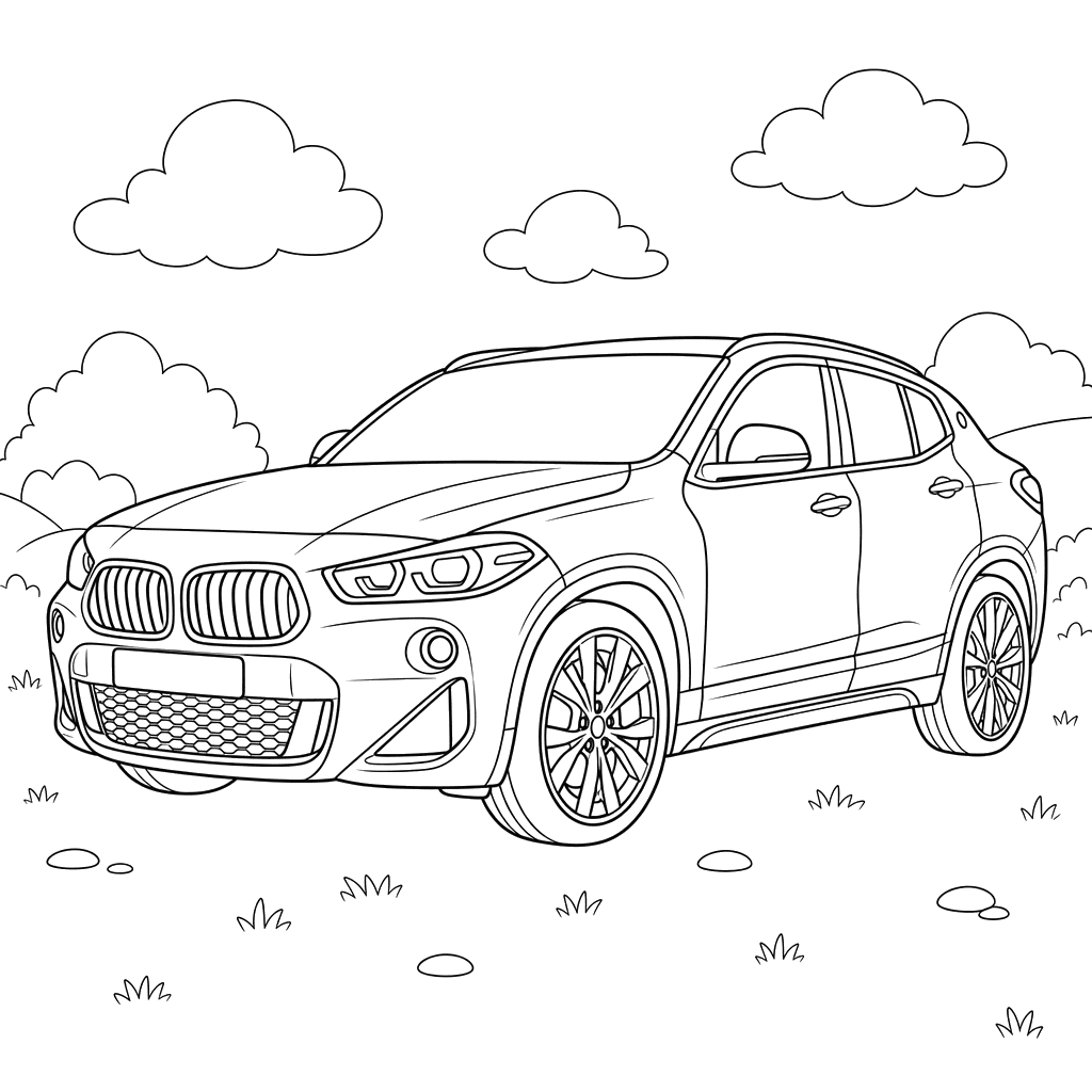 Desenho do BMW X2 para Colorir