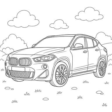 BMW X2 Ausmalbild