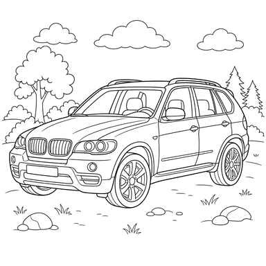 BMW X3 Ausmalbild