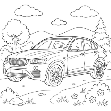 BMW X4 Ausmalbild