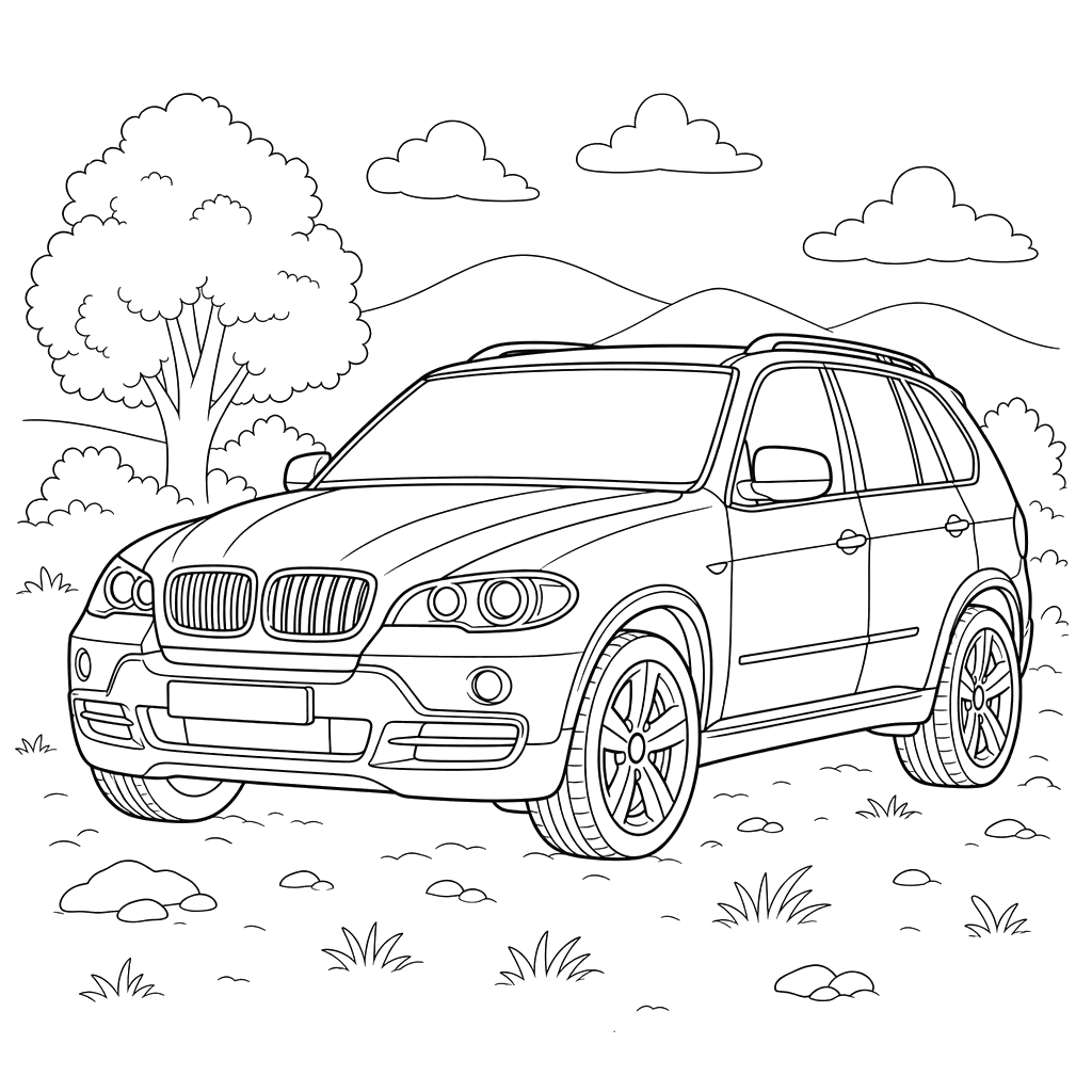 Dibujo para colorear de BMW X5