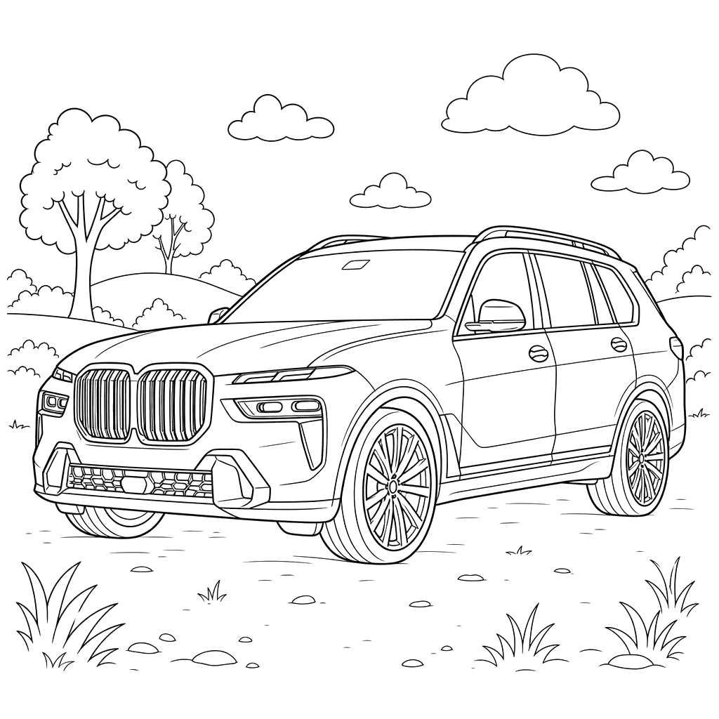Dibujo para colorear de BMW X7