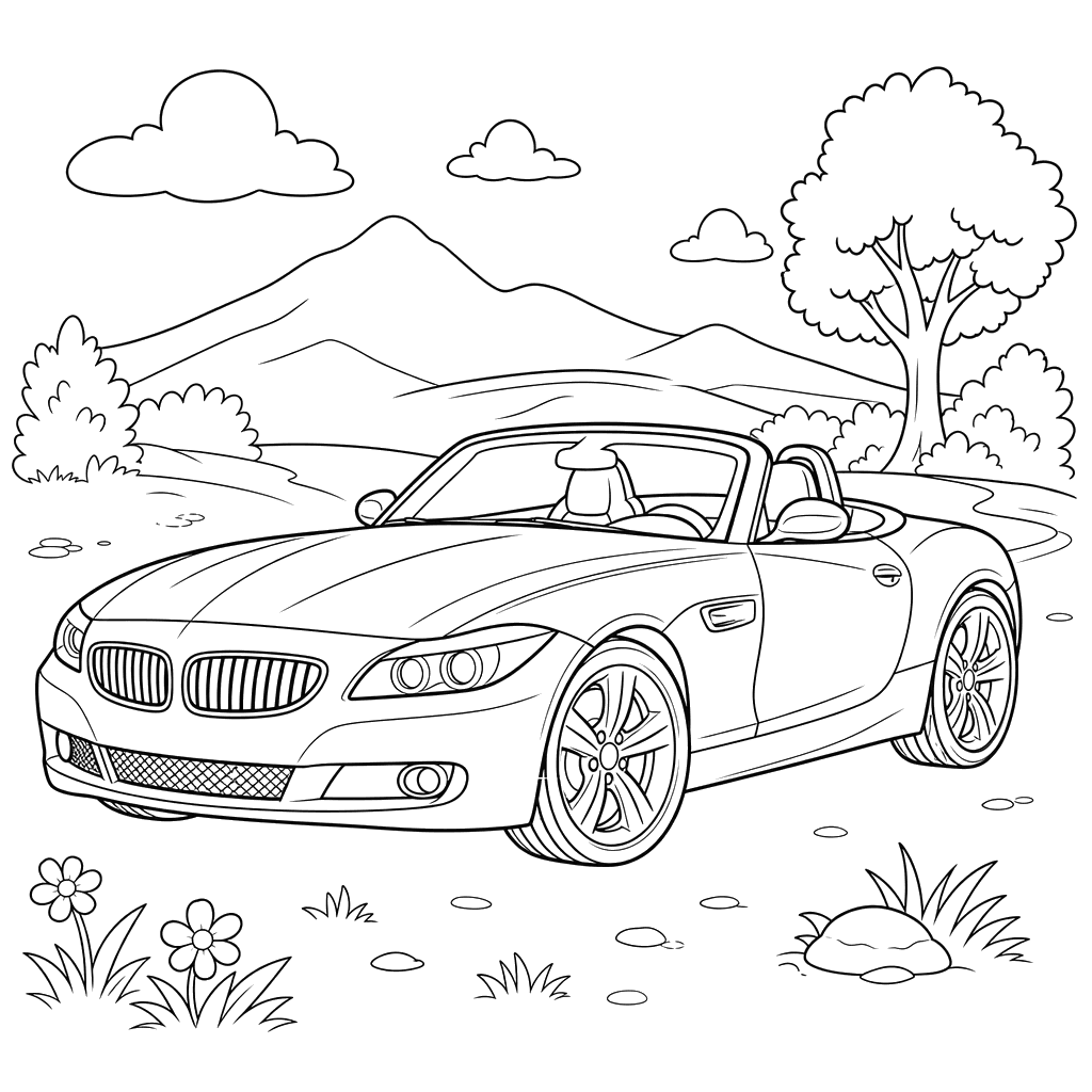 Desenho para colorir do BMW Z4