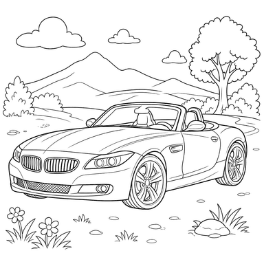 Dibujo para colorear de BMW Z4