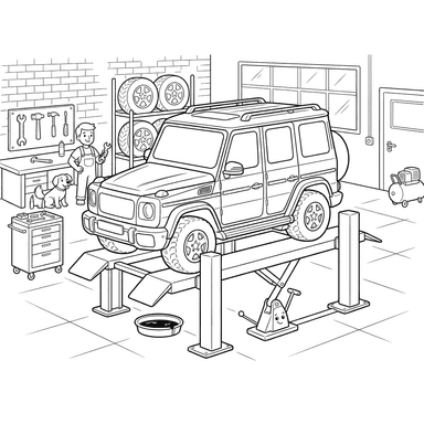 Brabus in der Autowerkstatt
