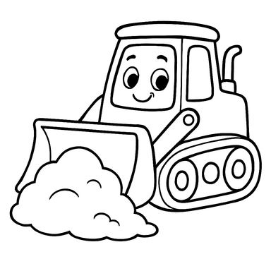 Bulldozer Ausmalbild