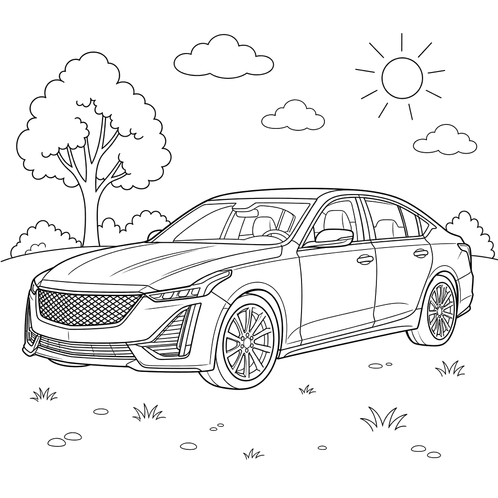 Dibujo para colorear de Cadillac CT5