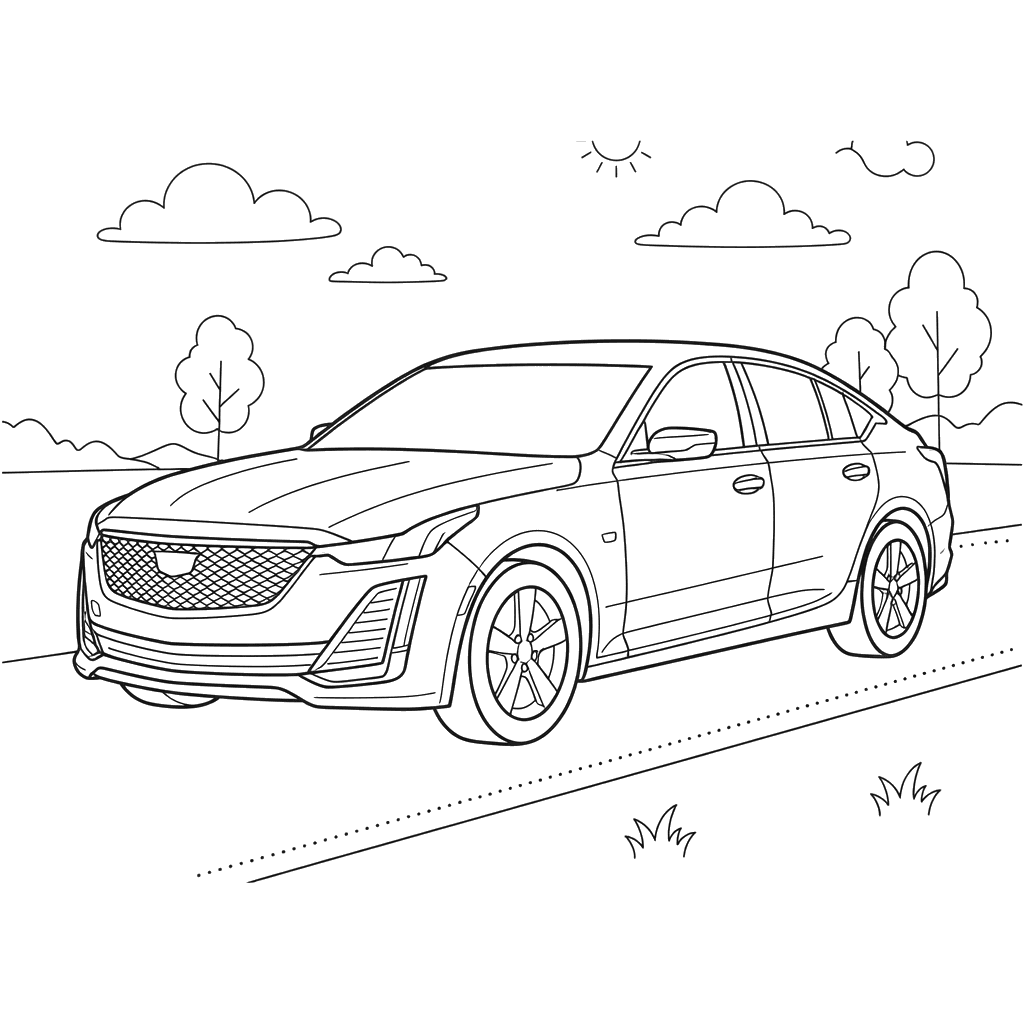 Coloriage Cadillac CT5