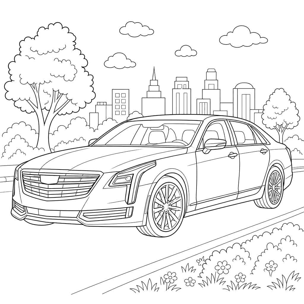Dibujo para colorear de Cadillac CT6