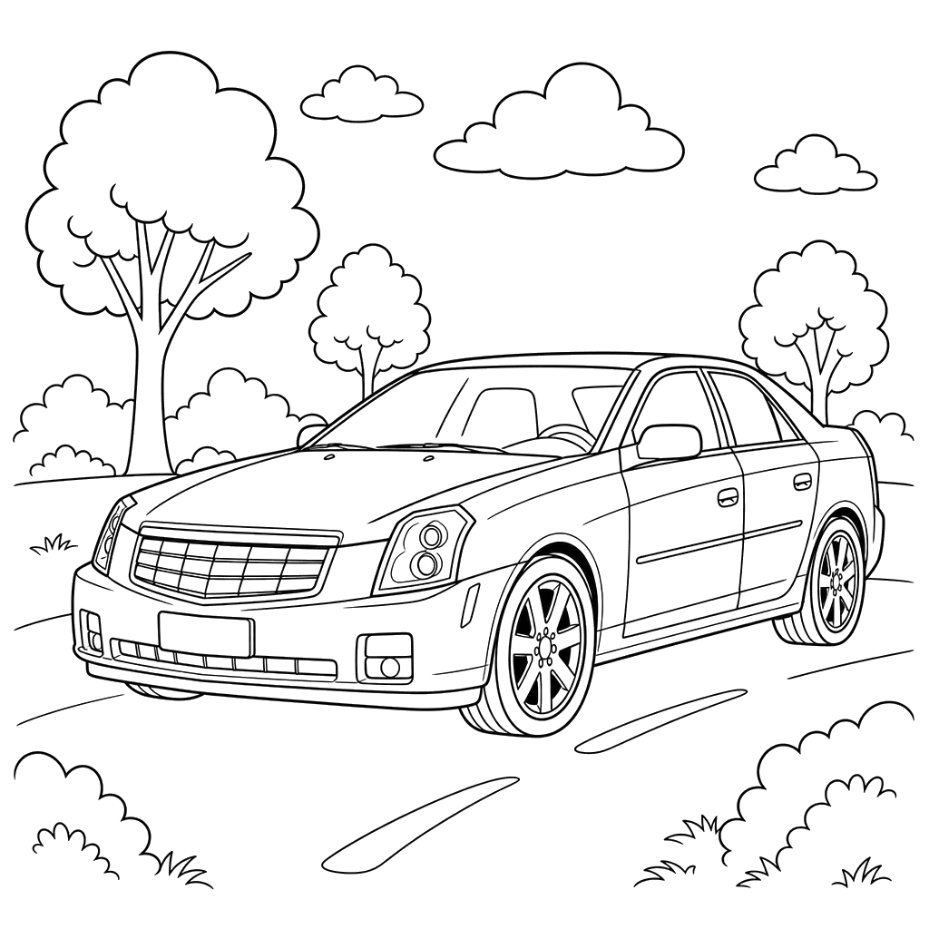 Dibujo para colorear de Cadillac CTS