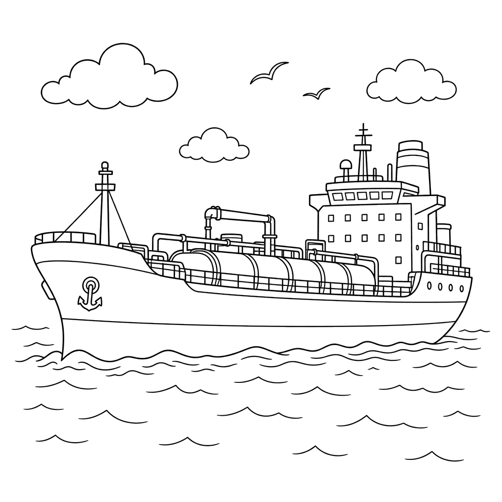 Gran barco petrolero