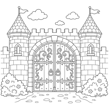 Castle Gates with Patterns
