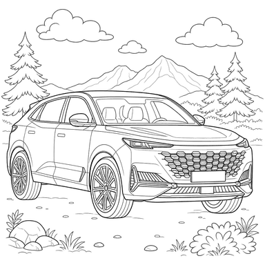 Coloriage Changan UNI-K
