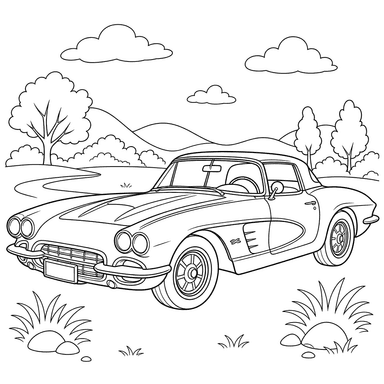 Coloriage Chevrolet Corvette