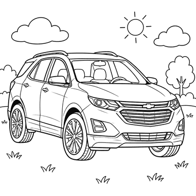 Chevrolet Equinox der dritten Generation – Ausmalbild